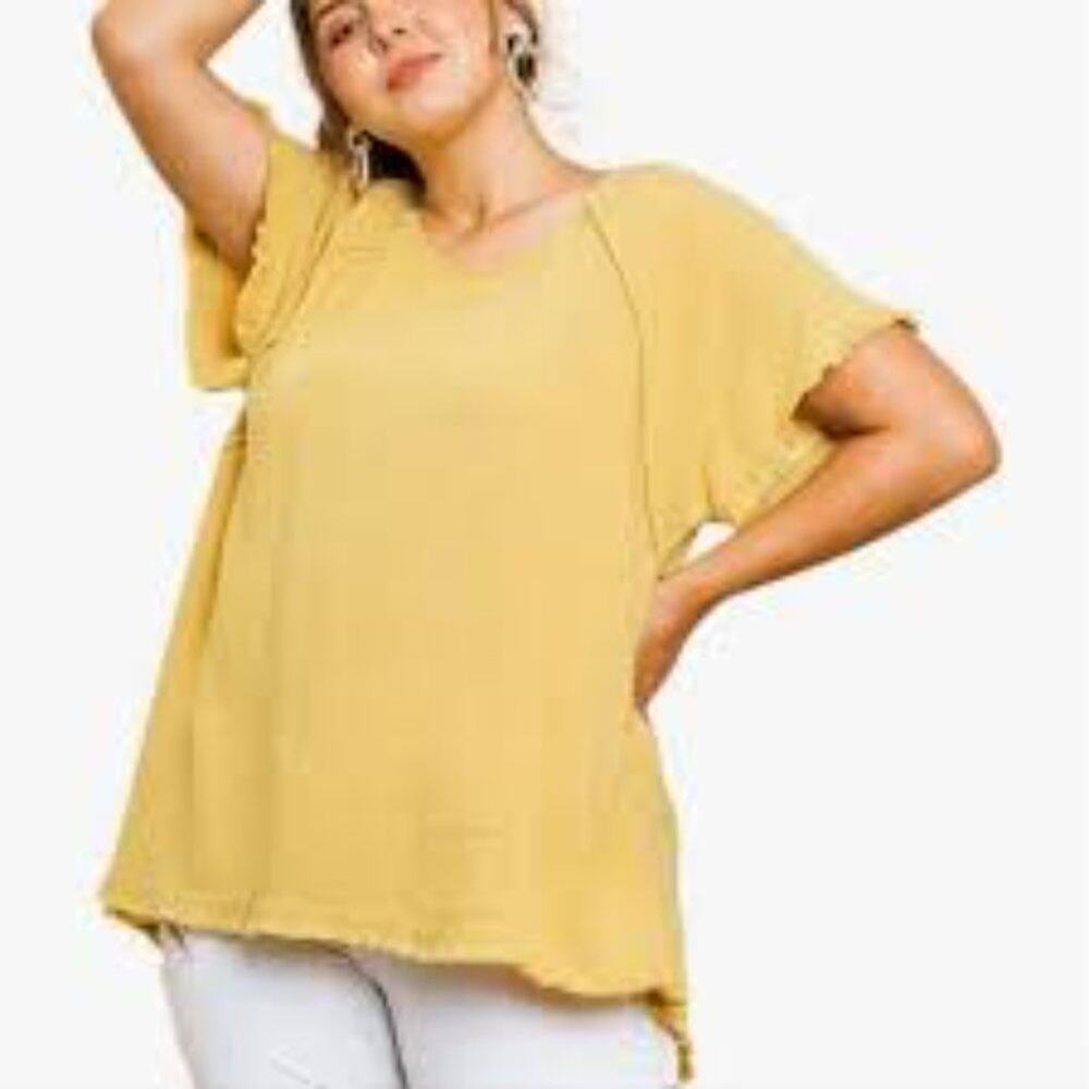 561 UMGEE CIRCLE GOLDEN YELLOW FRIDGE TOP